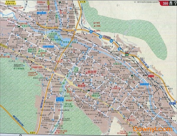 西宁自驾游地图高清版下载 西宁自驾游地图