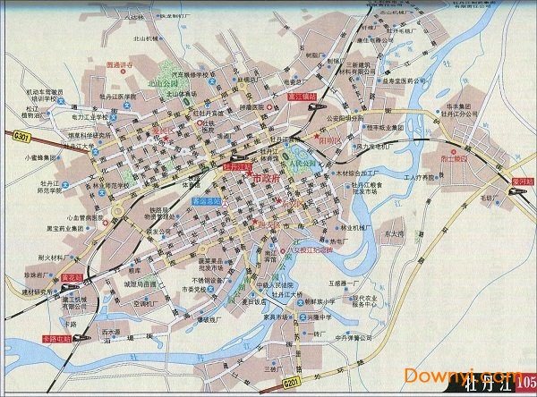 牡丹江自驾游地图