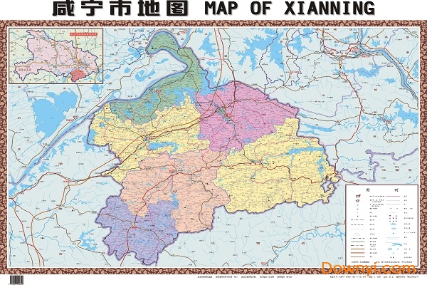 咸宁地图 咸宁地图全图