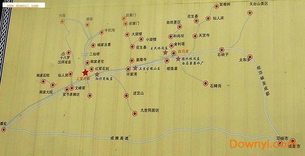 上里古镇景区地图