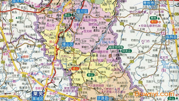 淄博地图高清版