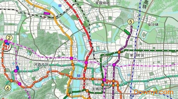 长沙地铁规划图 长沙地铁规划图高清版