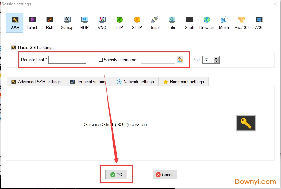 新建ssh步骤三 新建ssh服务步骤3