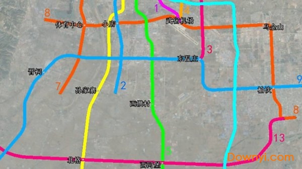 太原地铁规划图高清版