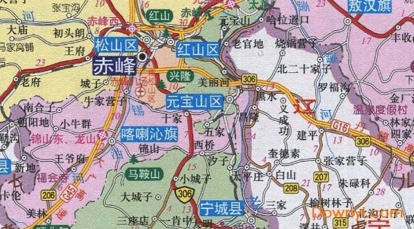 赤峰地图全图高清版