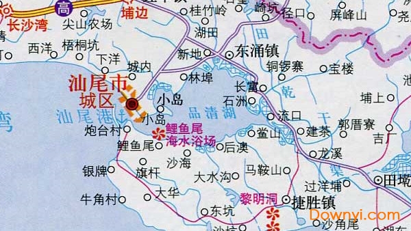 汕尾地图 汕尾地图全图高清版