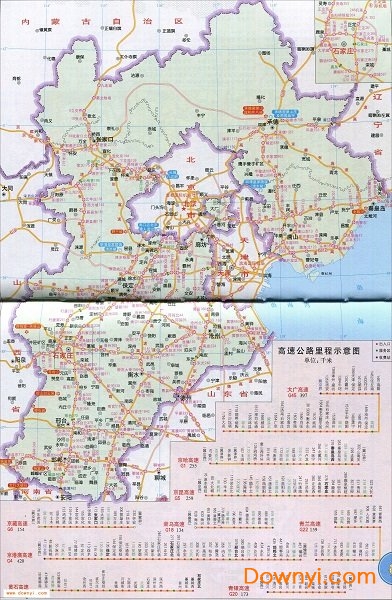 河北省高速公路地图