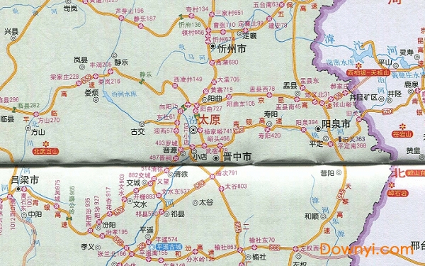 山西省高速公路地图高清版