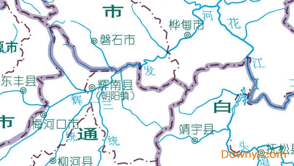 吉林省行政地图高清版