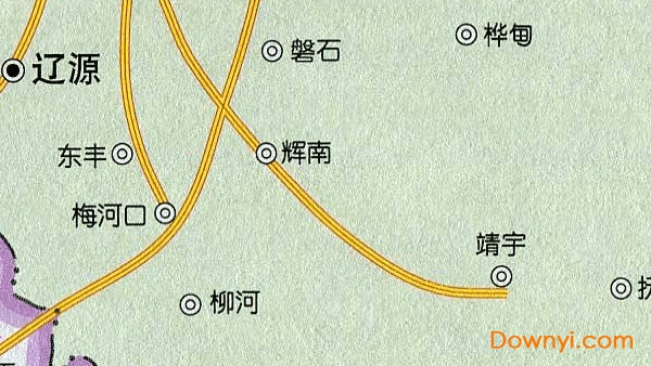 吉林省高速公路地图高清版