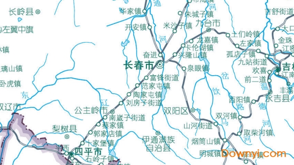 吉林地图铁路交通高清版 免费版 0
