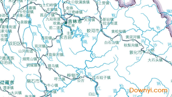 吉林地图铁路交通版 吉林地图铁路交通高清版