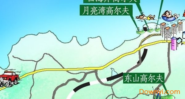 海南省高尔夫球场分布地图 免费版 0