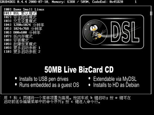 Damn Small Linux中文版