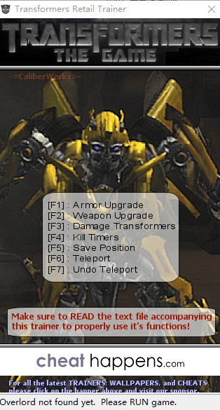 变形金刚2007七项属性修改器 免费版0