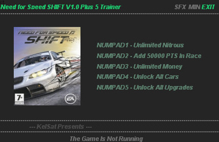 极品飞车13变速修改器 v1.01 中文版0