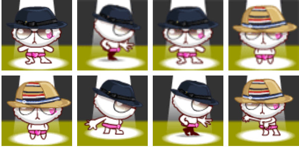 旺狗杰克逊表情包 绿色版0