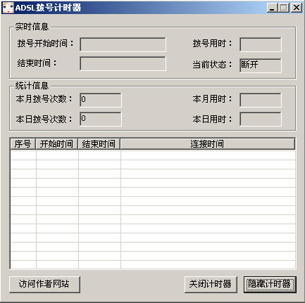 adsl拨号计时软件 v3.1 免费版0
