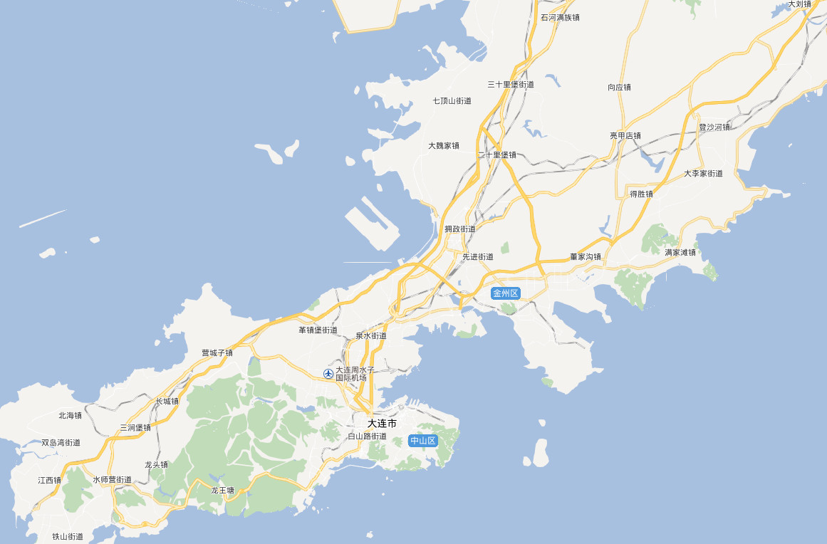 大连地图全图高清版官方