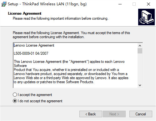 联想e40无线网卡驱动 v4.0.100.1124 安装版0