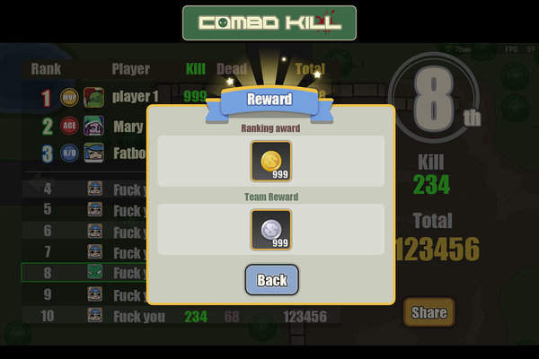 combo kill中文修改版 v2.0 安卓版2