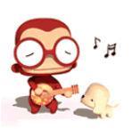 顽皮大嘴猴qq表情包