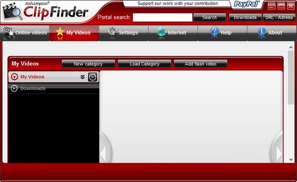 ashampoo clipfinder(在线视频下载软件) v1.47 正式版1