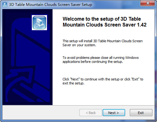 3d屏保之梦幻山与云