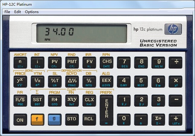 hp12c财务计算器