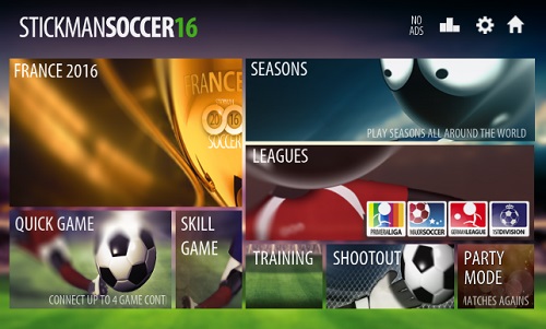 火柴人足球2016完整修改版 v1.4.2 安卓中文版1