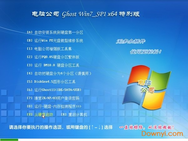 电脑公司ghost win7 sp1旗舰版