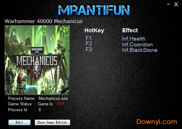 战锤40k机械神教多功能修改器 v1.0.4 mrantifun版0