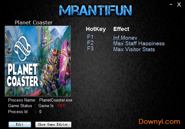 过山车之星多项修改器 v1.8.2 mrantifun版0