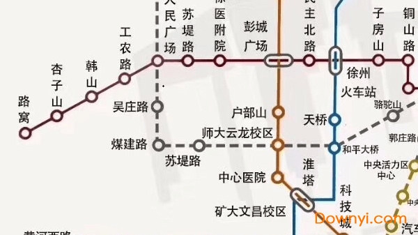 徐州地铁最新线路图