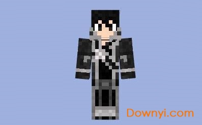 我的世界桐人皮肤展开图 mc桐人皮肤