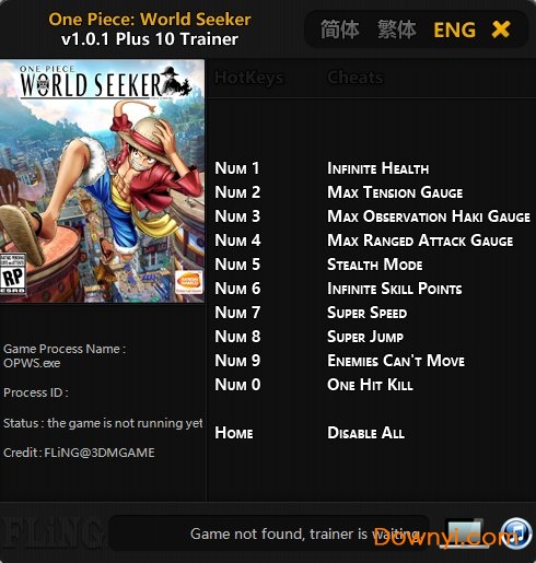 海贼王寻秘世界作弊器 v1.0.1 绿色版0
