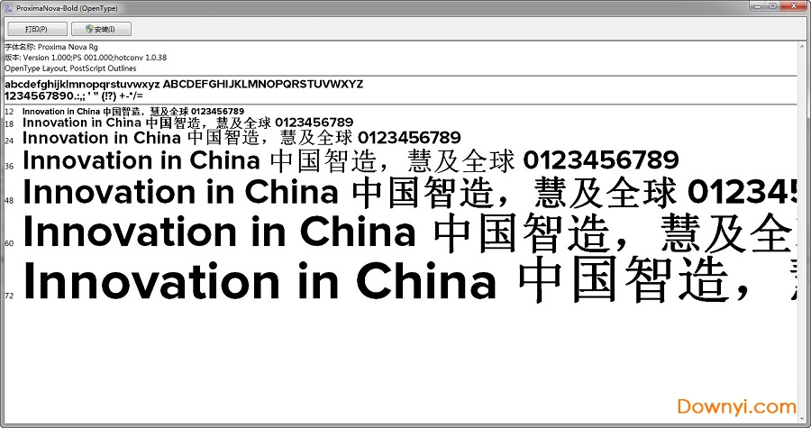 proximanova-bold字体