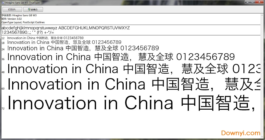 hiraginosansgb-w3字体