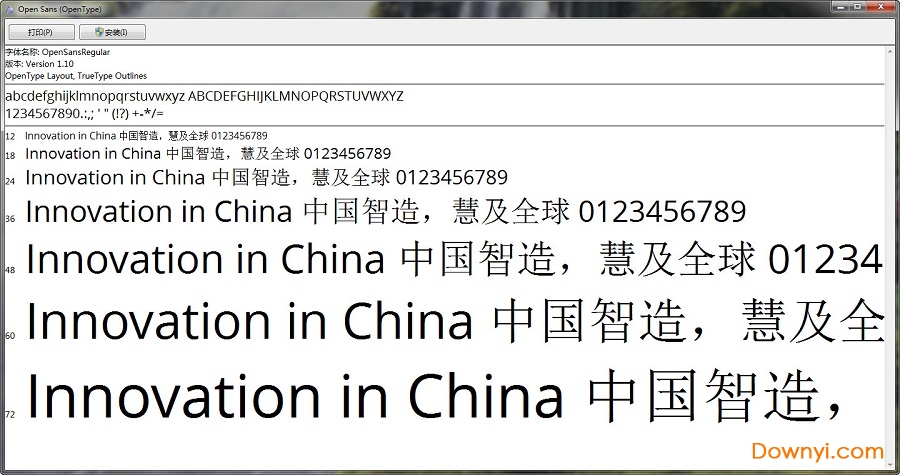 opensans-regular字体