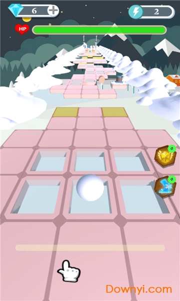 滚动的雪球游戏