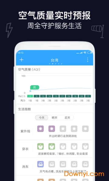 实况天气预报软件 v2.1.5 安卓版0