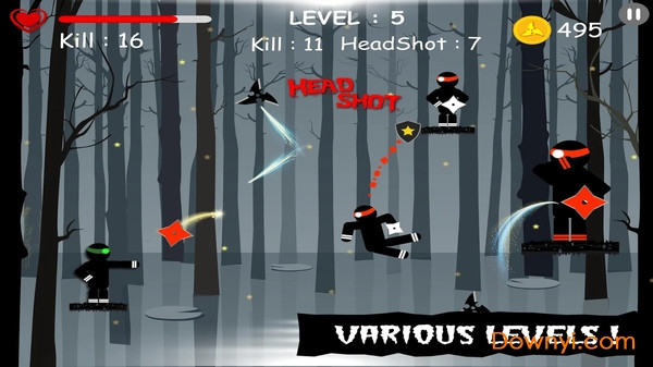 火柴人忍者飞镖手游 v1.001 安卓版2