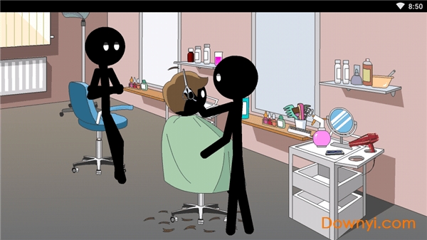 做头发的火柴人游戏