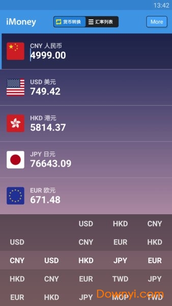 全球汇率转换imoney v0.2.3 安卓最新版2