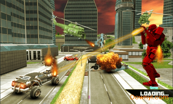 飞行机器人卡车模拟手游(flying robot car simulator) v3.07.2005 安卓版0