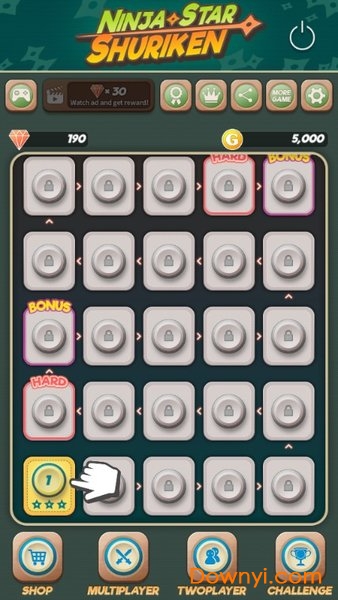 忍者之星手里剑手机版(shuriken) v1.0.1 安卓版0