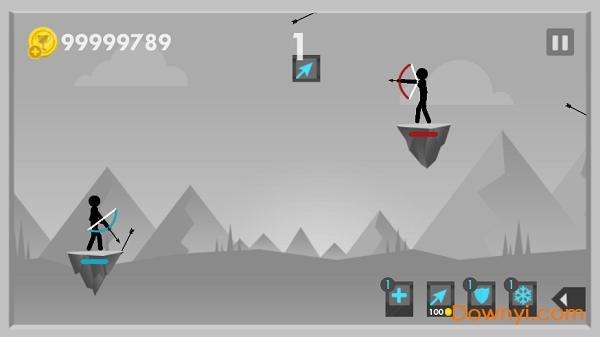 火柴人弓箭手大作战无敌版(stickman archer fight) 火柴人弓箭手大作战修改版