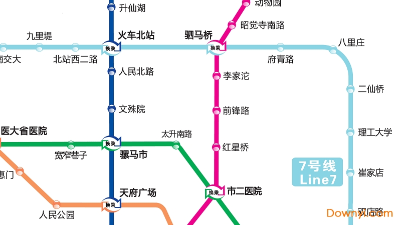 成都地铁线路图2019版 2019成都地铁线路图可放大版