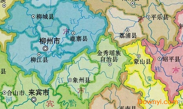 广西地图高清版大图片 广西地图全图高清版