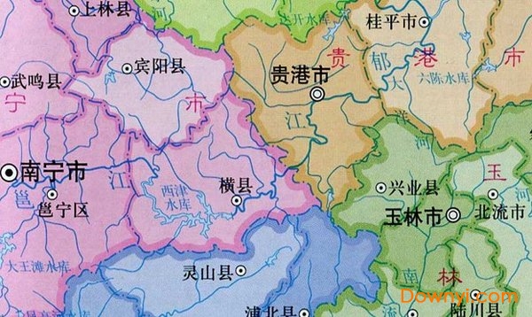 广西地图高清版大图片 广西地图全图高清版